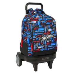 MOCHILA GDE. C/RUEDAS COMPACT EVOL. EXT. HOT WHEELS SAFTA26 612553218 45X33 UNIDAD
