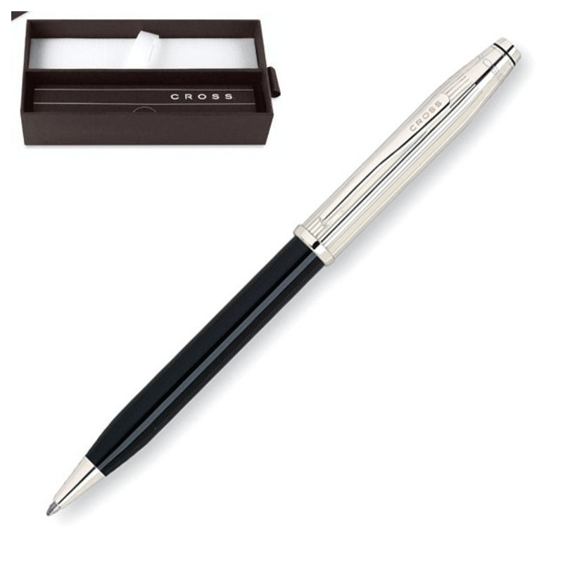 BOLIGRAFO CROSS CENTURY II TUXEDO PLATA NEGRO 462WG-5 ^
