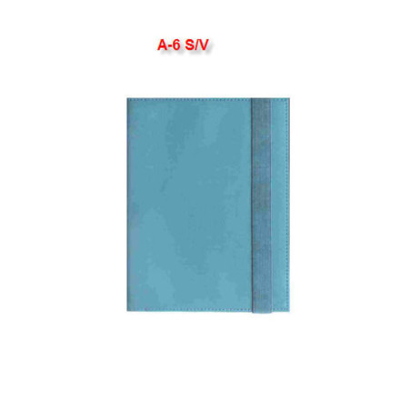AGENDA FINOCAM ESPIRAL DUODOS A-6 AZUL TURQUESA S/V E5 ^