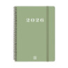 AGENDA MY E10 SVH 2026 VERDE+ FINOCAM26 743502026 171 X 9 X 212 MM