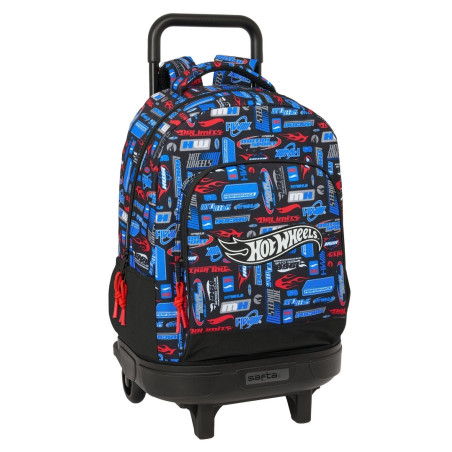 MOCHILA GDE. C/RUEDAS COMPACT EXT.SIMPLE HOT WHEELS SAFTA25 VAC 612553918 MEDIDAS: 45*33
