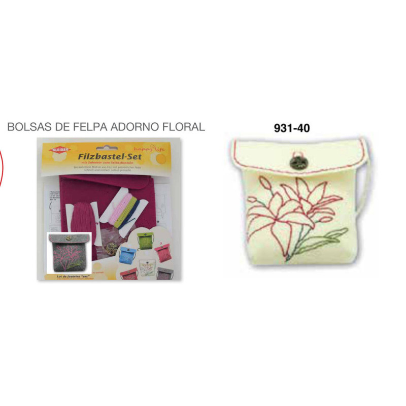 BOLSO FIELTRO ITKREA PARA COSER 20CM KLEIBER BLANCO 931-40