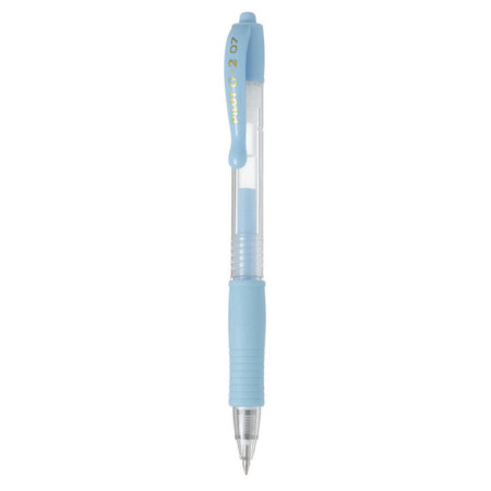 ROTULADOR PILOT G-2  GEL INK RETRACTIL AZUL CLARO C/12U
