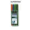 ROTULADOR STAEDTLER LUMOCOLOR SUPER 4 COLORES 313WP4