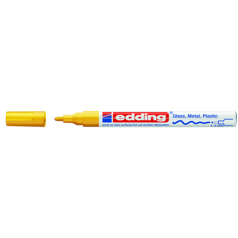 MARCD. EDDING 751 AMARILLO 1-2MM TINTA OPACA