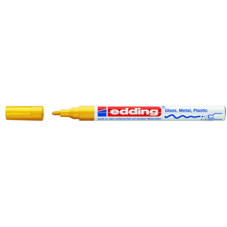 MARCD. EDDING 751 AMARILLO 1-2MM TINTA OPACA