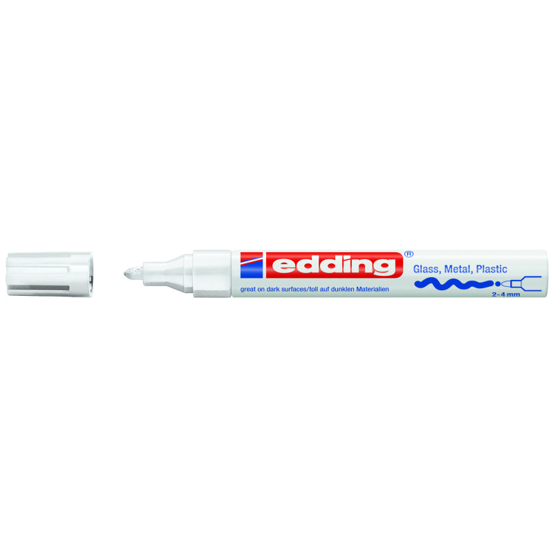 MARCD. EDDING 750 BLANCO 2-4MM TINTA OPACA
