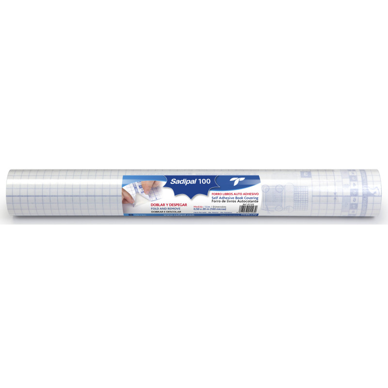 FORRO ADHESIVO REPOSICIONABLE - 0,50 X 20 M - 100 MICRAS