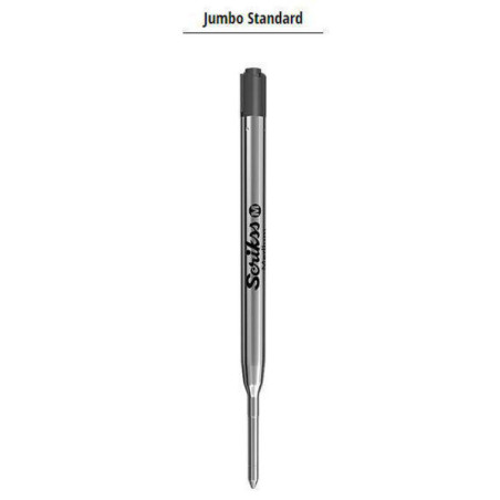 RECAMBIO BOLIGRAFO SCRIKSS IMITACION PARKER 76573 NEGRO MEDIO C/12U