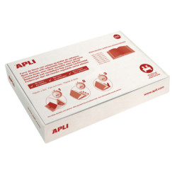 FORRO LIBROS TRANSP.C/SOLAPA AJUSTABLE SIN ADH. CAJA 100U. 290MM.APLI 12280