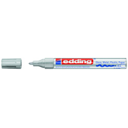 MARCD. EDDING 750 PLATA 2-4MM TINTA OPACA