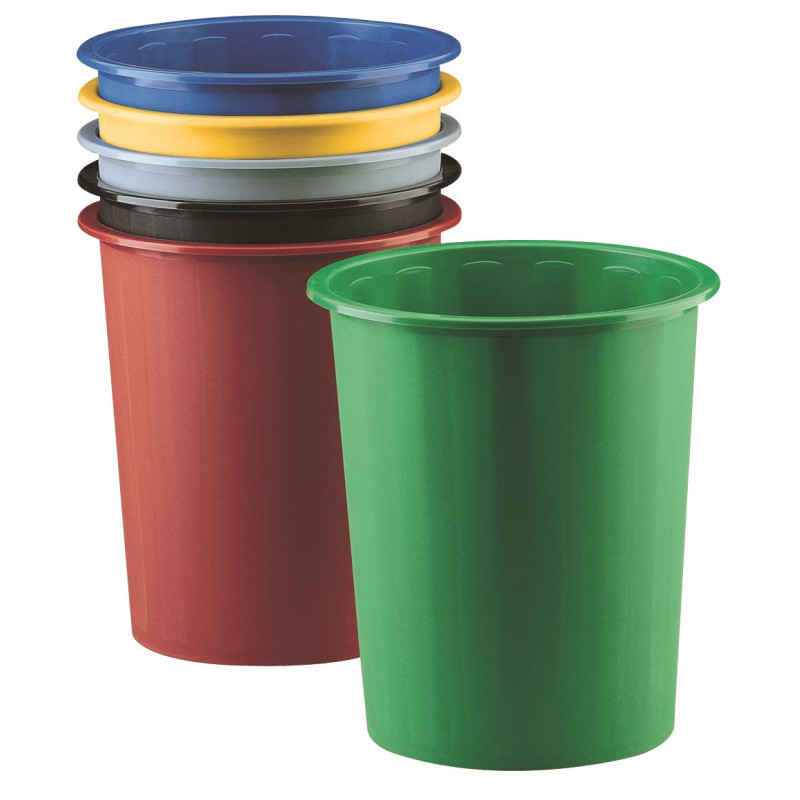PAPELERA PLASTICO 305 AZUL 14 L FAIBO