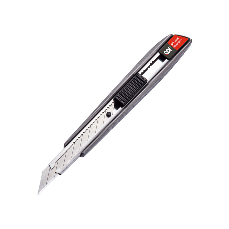 CUTTER METAL CON GRIP ALUMINIO SDI 9MM BLISTER 3005C OFFICE BOX