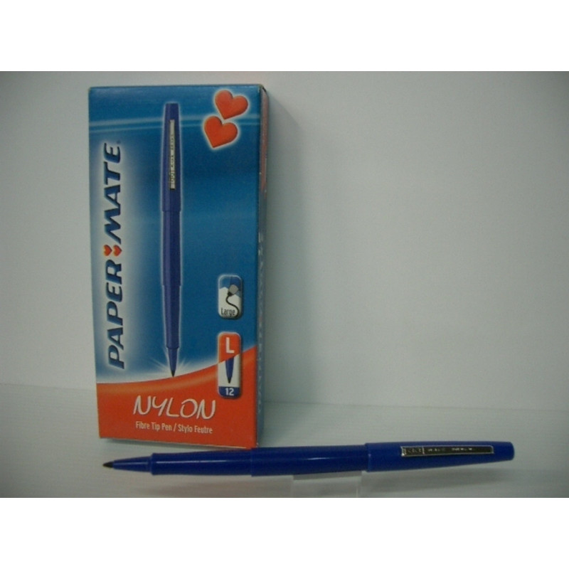 ROTULADOR PAPERMATE NYLON AZUL C/12U ^