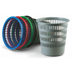 PAPELERA PLASTICO 306 REJILLA BURDEOS  FAIBO 306-13