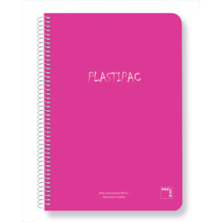 CUADERNO T PP FOLIO 80H PACSA PLASTIPAC 90G CUADROS 5*5 16468