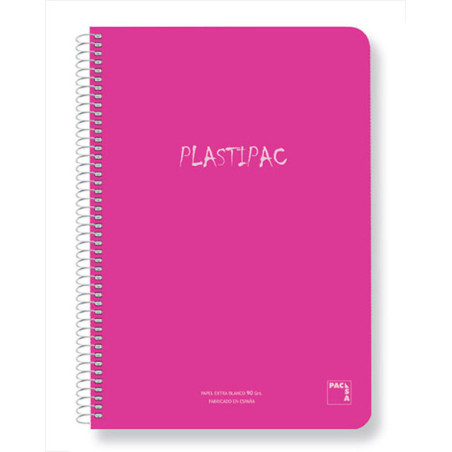 CUADERNO T PP FOLIO 80H PACSA PLASTIPAC 90G CUADROS 5*5 16468