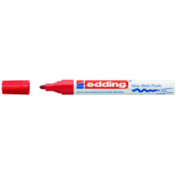 MARCD. EDDING 750 ROJO 2-4MM TINTA OPACA