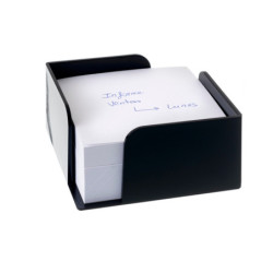 PORTANOTAS SOSTENIBLE 10.5 X 10.5 X 5.5 CM NEGRO ARCHIVO 2000