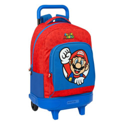 MOCHILA GDE. C/RUEDAS COMPACT EXTRAIBLE SUPER MARIO SAFTA23 ENERO 612108918