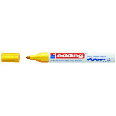 MARCD. EDDING 750 AMARILLO 2-4MM TINTA OPACA