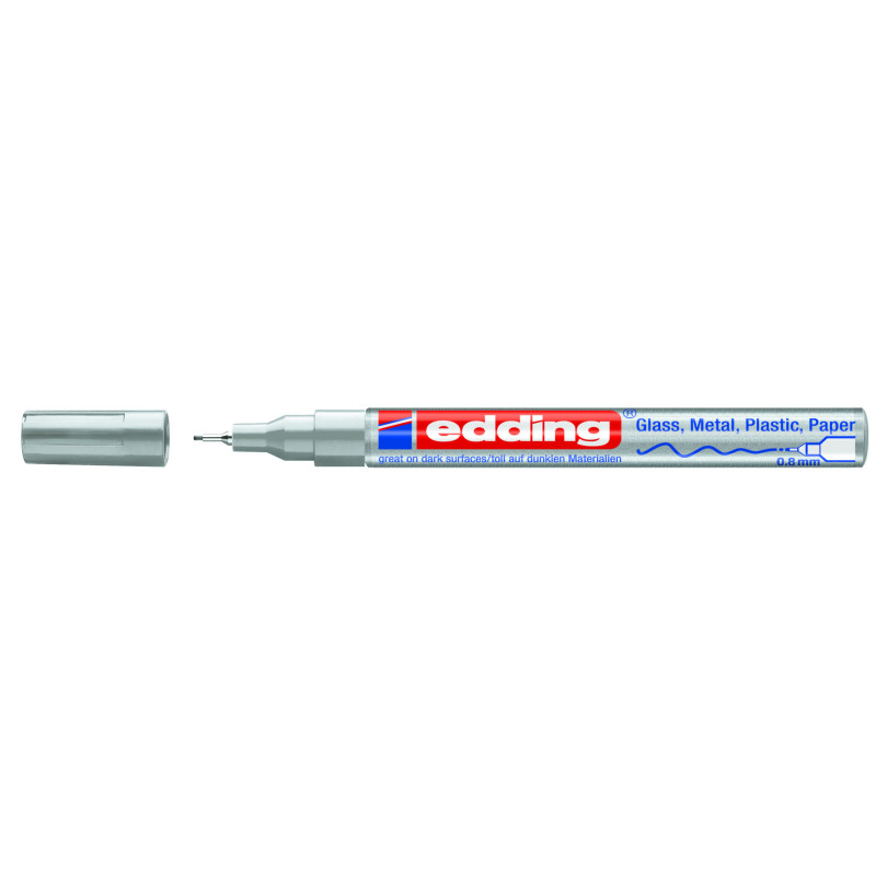 MARCD. EDDING 780 PLATA 0,8MM TINTA OPACA