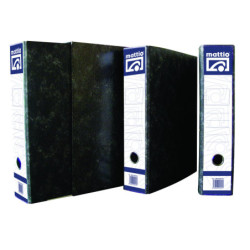 ARCHIVADOR JASPEADO FOLIO LOMO ANCHO CON RADO NEGRO MATTIO MTT10082N