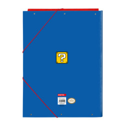 CARPETA FOLIO 3 SOLAPAS SUPER MARIO SAFTA23 ENERO 512108068