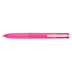 BOLIGRAFO PILOT SUPER GRIP G-4 COLORES CARCASA ROSA BPKGG-35M-P UNIDAD (12)