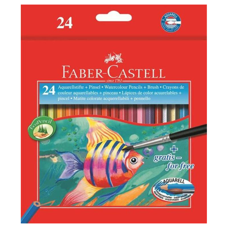 LAPIZ FABER-CASTELL ACUARELABLE CARTON 24C 114425
