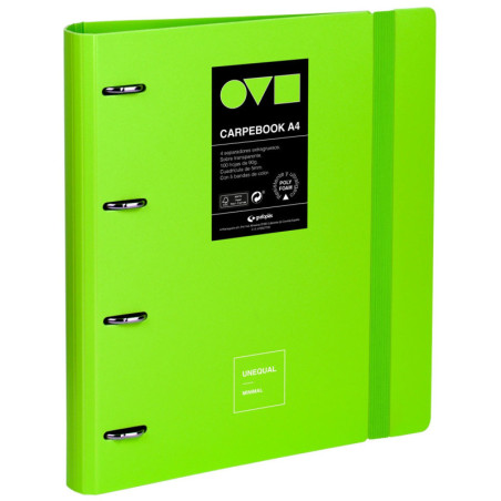 CARPEBOOK 4D35 A4 UNEQUAL MINIMAL VERDE