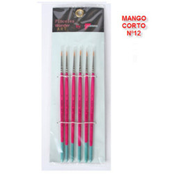 PINCEL PRYSE 61110 Nº 12 MANGO CUADRADO CORTO SINTETICO REDONDO 1R