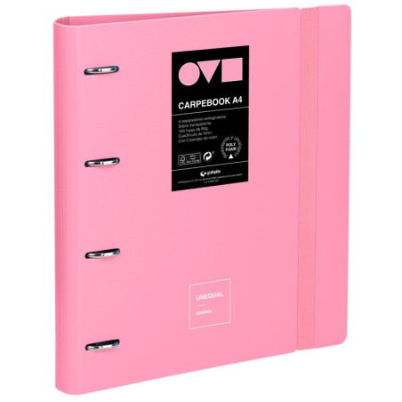 CARPEBOOK 4D35 A4 UNEQUAL MINIMAL ROSA