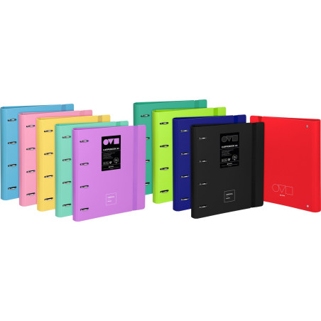 CARPETA DE ANILLAS CARPEBOOK 4D35 A4 "UNEQUAL MINIMAL" SURTIDO