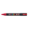 MARCADOR UNI-BALL POSCA PC-5M PUNTA REDONDA 1,8-2,5MM FLUOR ROJO -F15-