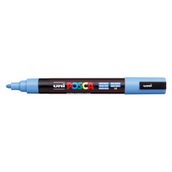 MARCADOR UNI-BALL POSCA PC-5M PUNTA REDONDA 1,8-2,5MM AZUL CIELO -48-
