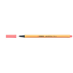 MARCD. POINT 88 0,4MM ROJO NEON STABILO