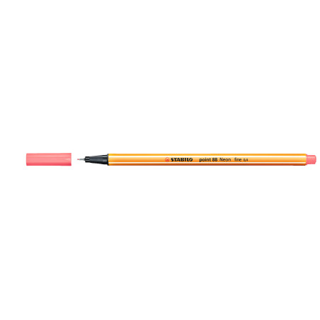 MARCD. POINT 88 0,4MM ROJO NEON STABILO