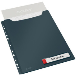 PACK 3 FUNDAS PRIVACIDAD LEITZ COSY GRAN CAPACIDAD A4 GRIS