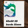 BASTIDOR C/LIENZO 3D GRUESO 60*60 PAE ECO 300G ALGODON 0203090507102