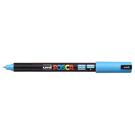 MARCADOR UNI-BALL POSCA PC-1MR PUNTA EXTRA FINA 0,7MM AZUL CLARO -8-