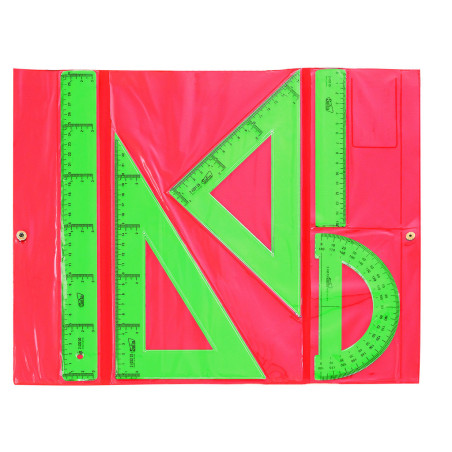 CONJUNTO DIBUJO ESCOLAR REGLAS VERDES SAFTA25 ENERO 941001