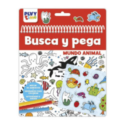 JUEGO IMAGILAND PLAYTIME BUSCA Y PEGA MUNDO ANIMAL PTL004