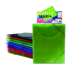 CARPETA CON GOMAS MAXI + COLORLINE FRAGA