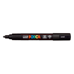MARCADOR UNI-BALL POSCA PC-5M PUNTA REDONDA 1,8-2,5MM NEGRO -24- 152777000