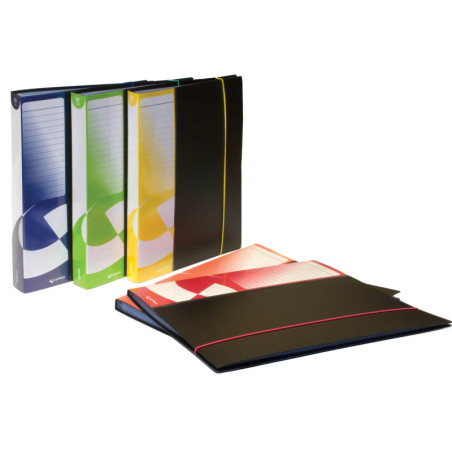 CARPETA FUNDAS 40F FOLIO PP RIGIDO  LOMO PERSONALIZABLE Y GOMA NJ POLIURO GRAFOPLAS