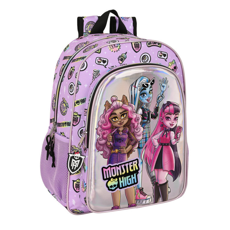 MOCHILA DE 33 CM ADAPT.CARRO MONSTER HIGH "BEST BOOS" 622340180 SAFTA23 VAC