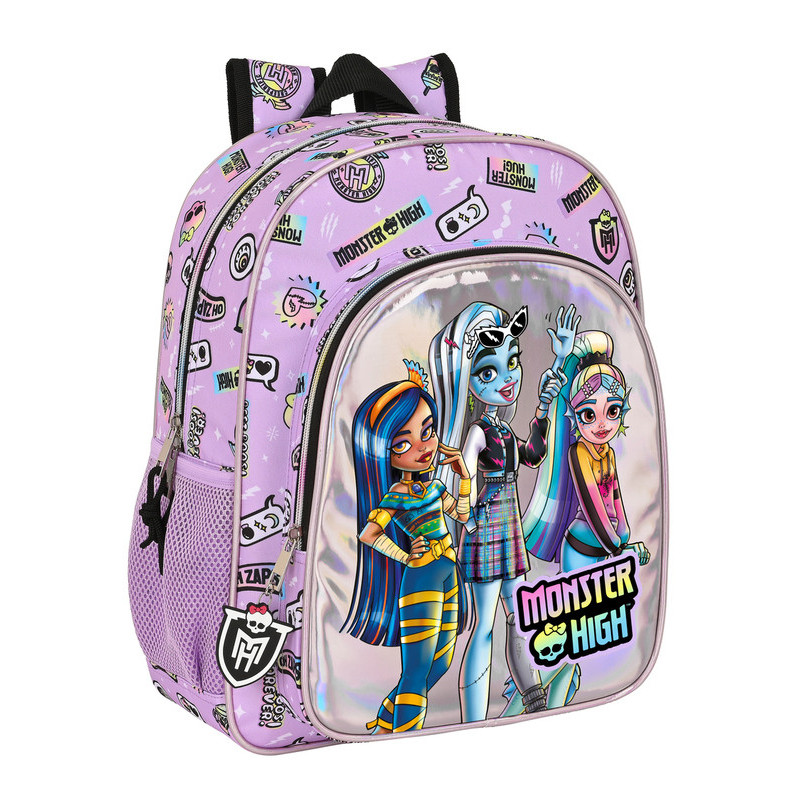 MOCHILA JUNIOR ADAPT.CARRO MONSTER HIGH "BEST BOOS" 622340640 SAFTA23 VAC