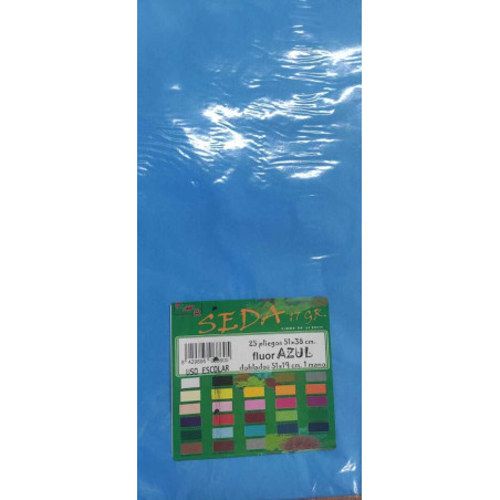 PAPEL SEDA FLUOR AZUL 51*38 BOLSA 25H CNSL 6860