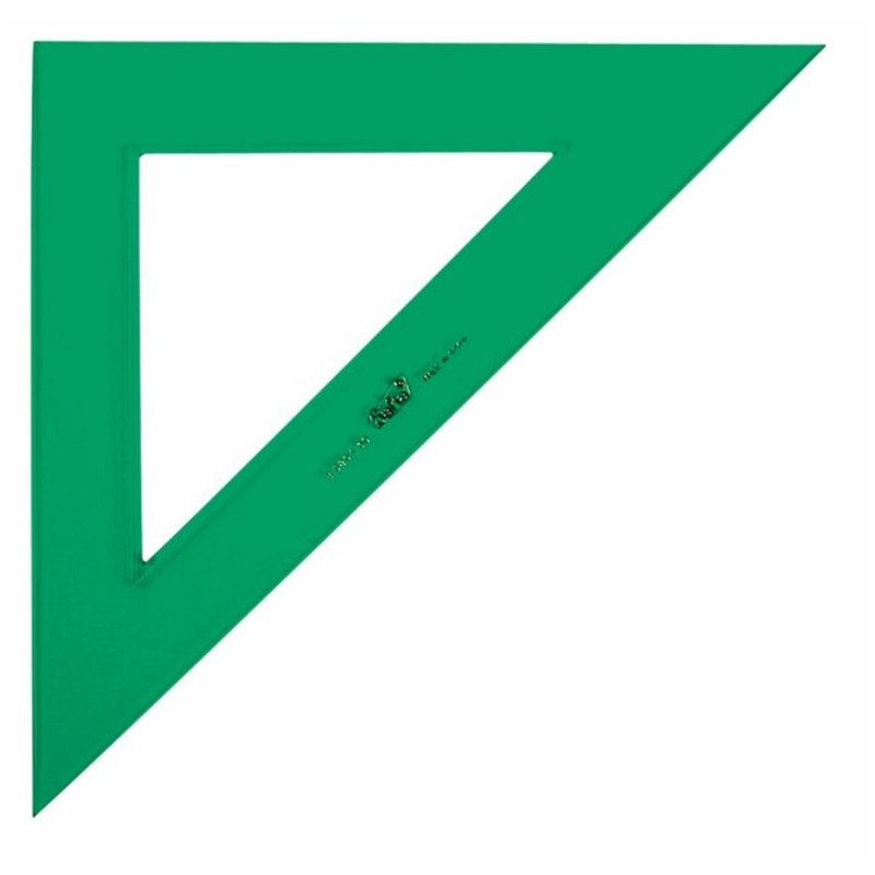 ESCUADRA SAFTA 30CM VERDE SIN NUMERAR C/20U 8201030